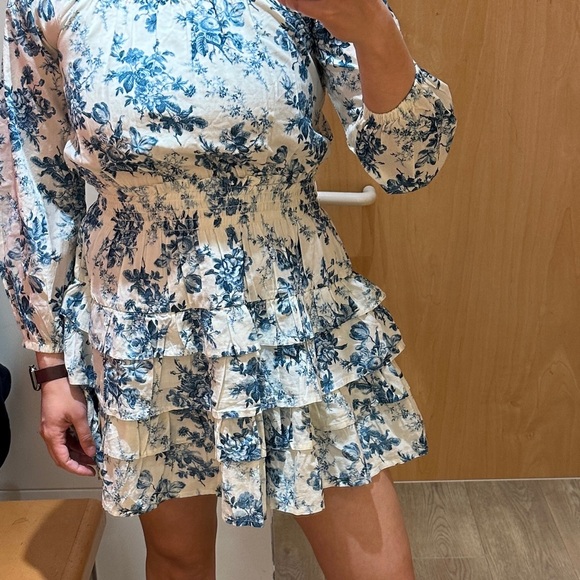 Gap x LoveShackFancy Girl’s Blue Floral Mini Dress XXL - Picture 5 of 5